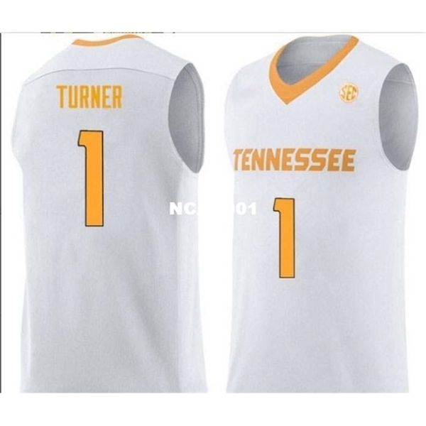

vintage 21ss tennessee vols lamonte turner #1 college real embroidery jersey size s-4xl or custom any name or number jersey, Black