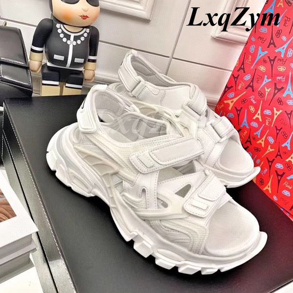 

official website 70% off outlet thick sole sandals women hook casual sneakers patchwork flats sports lady black white platform woman