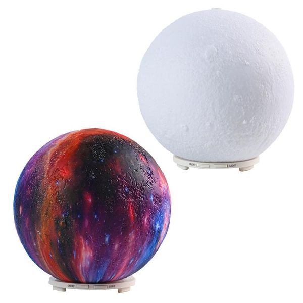 

3D Moon Shape Air Humidifier Aroma Essential Oil Diffuser Light USB Mist Maker