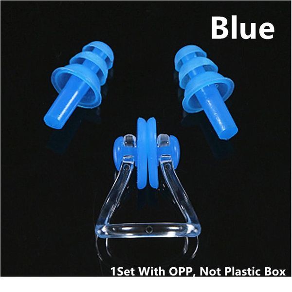 

2020 new waterproof sile swimming earplugs and nose clip for swimmers children diving swimming sport acc jllire