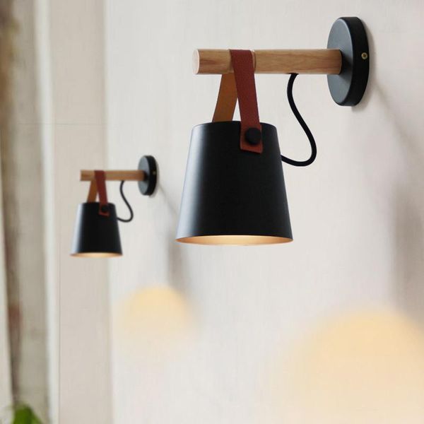 

wall lamp nordic bedside bedroom modern living room aisle stairs simple iron belt led light