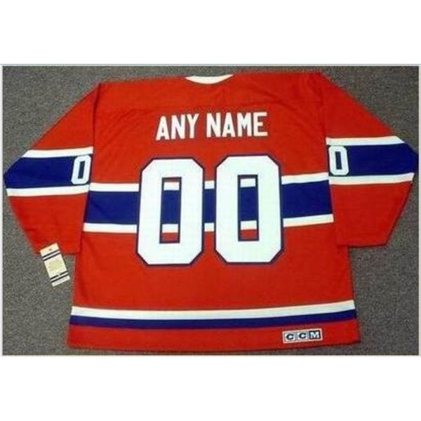 

good men youth women vintage montreal canadiens 1970 ccm goodized any name number hockey jersey size s-5xl or custom any name or number, Black