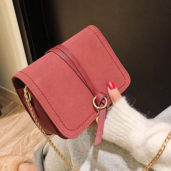 

shoulder bags korean version simplicity wild messenger fashion retro tassel small square bag female pu leather chain package