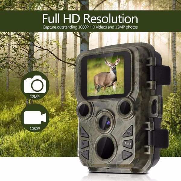 

mini hunting camera 12mp 1080p full hd wildlife scout camera with night vision hunting game p traps