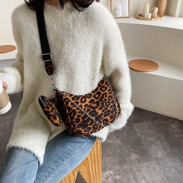 

retro baguette bag for women trendy vintage nylon handbag female small subaxillary bags casual retro shoulder bag 2pcs set c0228