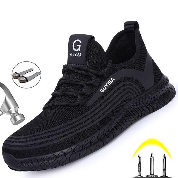 

work shoes sneakers male steel toe shoes men boots safety shoes men indestructible security boot anti-puncture industrial