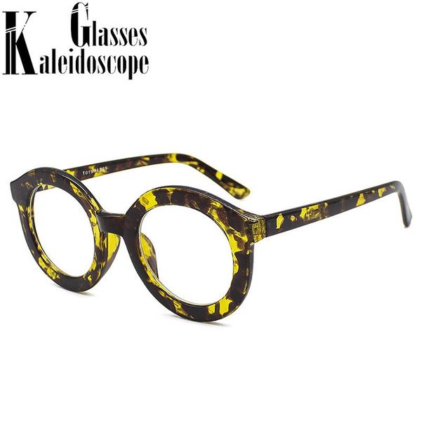 

fashion sunglasses frames vintage trends round anti blue light glasses women men oversized computer gaming bluelight clear lens leoaprd, Black