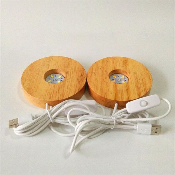 

lamp holders & bases wooden base led light display holder desknight stand