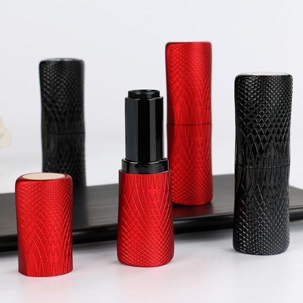 

storage bottles & jars plastic diy lipstick tubes empty lips red and black lip rouge case maquiagem cosmetic container packaging 20pcs/lot