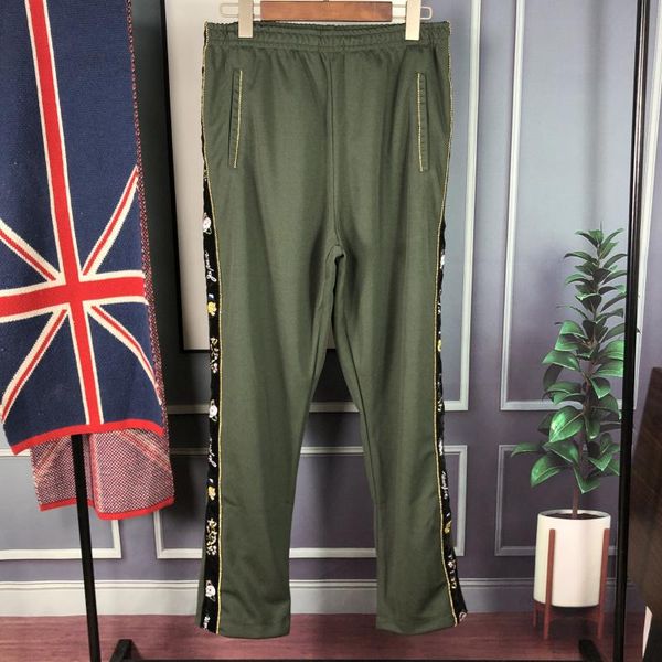 

kapital sweatpants jogger trousers men women side hip-hop embroidered cotton retro sweatpants trousers, Black