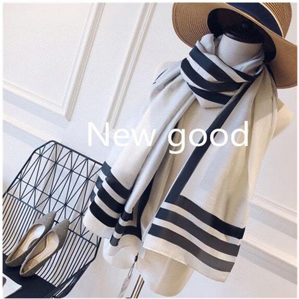 

brand scarves womens senior silk wool shawls fashion tourism soft designer luxury long color printing scarf, Blue;gray