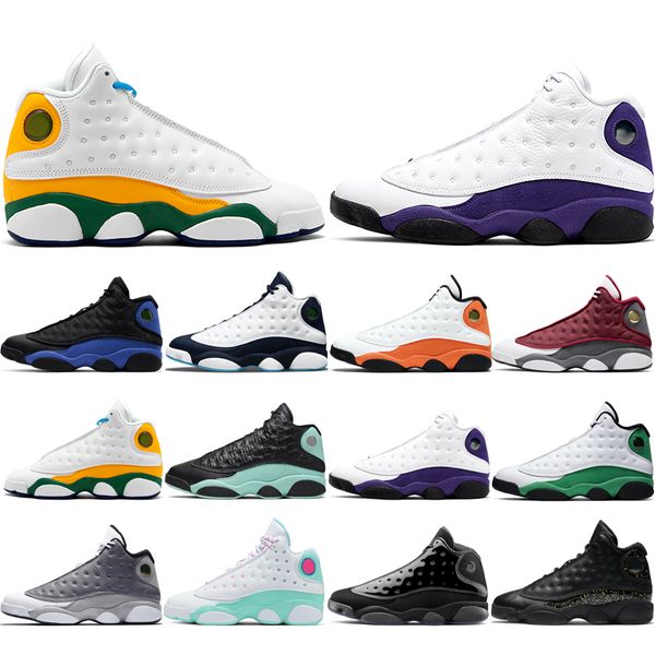 

man basketball shoes 13s classic atmosphere grey aurora green cap and gown gold glitter hyper royal island lakers lucky good starfish red pl
