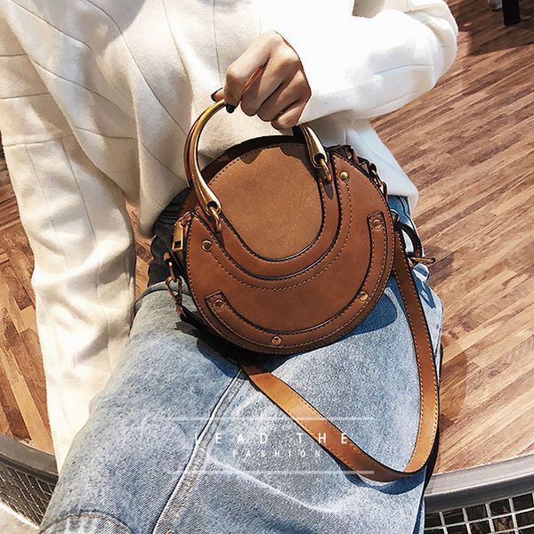 

round brown crossbody bags for women basketball money purse luxury designer handbag shoulder tote bags clucth messenger bag