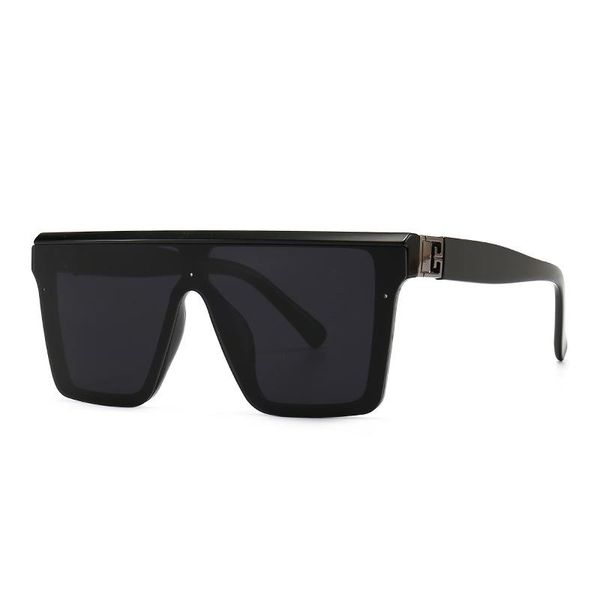 

sunglasses vintage luxury designer brand fashion oversized square women men trendy big frame flat sun glasses shades uv400, White;black