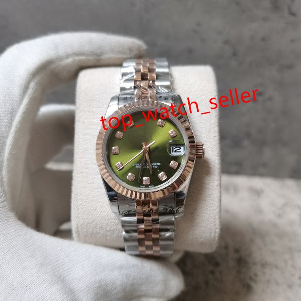 

selling luxury 31mm womens watches stainless steel strap automatic movement mechanical watches women sport wristwatches, Slivery;brown