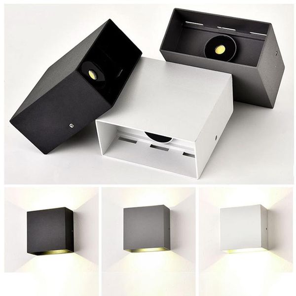 

wall lamp indoor bedside 6w/12w led light aisle stair decorate lighting fixture bedroom lamps aluminium ac85-265v