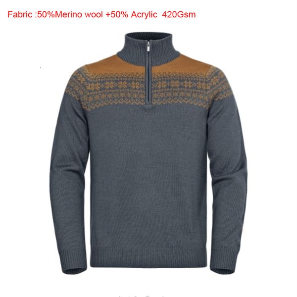

2021 new men's 50% soft merino sweater 420g heavy weight man wool jumper warm thermal european size -xl 894r, White;black
