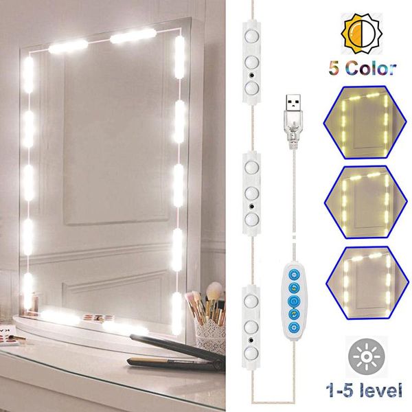 

vanity lights led makeup light kit,touch dimmable mirror bulbs, lighting for wall,dressing table bathroom
