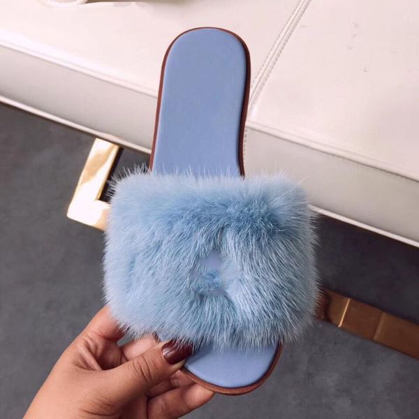 

slippers women's shoes 2021 spring and summer fashion plush wear outside ins home anti slip lovely, Black