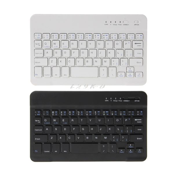 Mini-Tastatur, ultradünn, kabellose Bluetooth-Tastatur mit 59 Tasten, für IOS, Android, Windows, PC