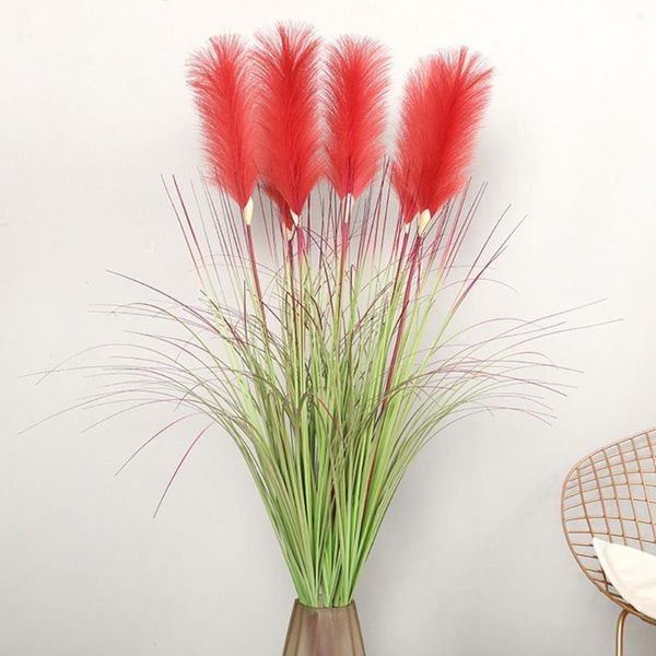 

decorative flowers & wreaths 1pc artificial cloth phragmites reed plant diy wedding party layout table decor