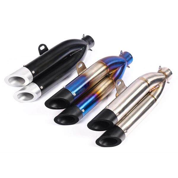 

motorcycle exhaust system for k15 muffler modified with original brand laser marking stainless steel moto escape tail pipe
