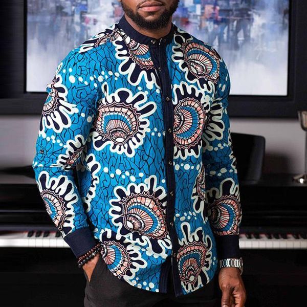

ethnic clothing african long sleeeve v neck t shirt men brand dashiki traditional maxi man tees, Red