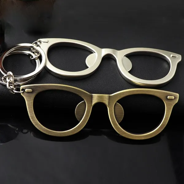 Sonnenbrille Bier Flaschenöffner Schlüsselanhänger Metall Glas Schlüsselanhänger Flaschen Top Handtasche Taschen Modeschmuck für Frauen Männer Will und Sandy