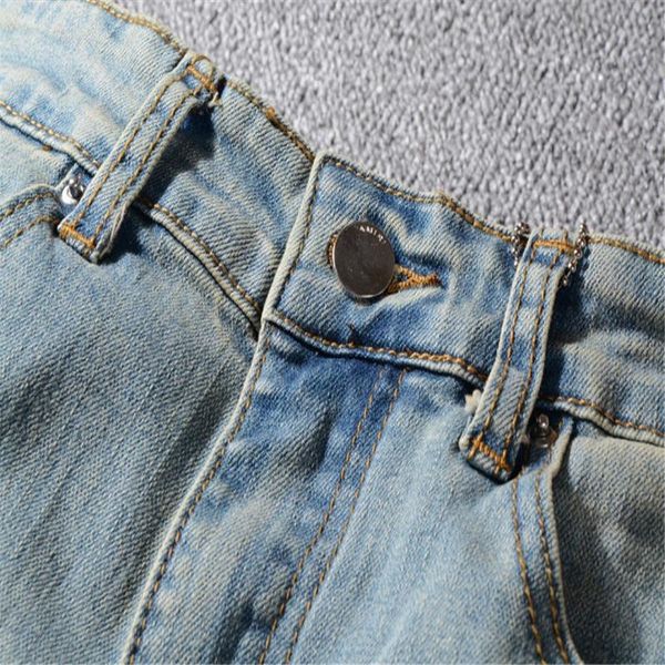 

high famous quality jeans mens #552 distressed motorcycle jeans slim hip ripped hole stripe 2021 biker denim hop brand pants dmbvw, Black