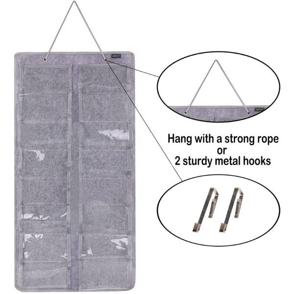 

storage bags sunglasses organizer hanging dust proof wall pocket glasses 16 felt slots holder durable a perfect gift