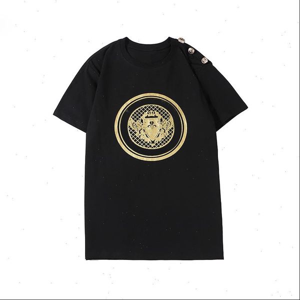 

summer fashion nternational women tees high grade button o neck cotton lady t shirt print tee, White