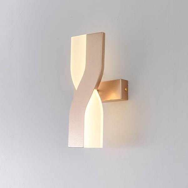 

modern minimalist bedside wall lamps living room bedroom nordic rotatable led wall sconce background aisle lighting decoration