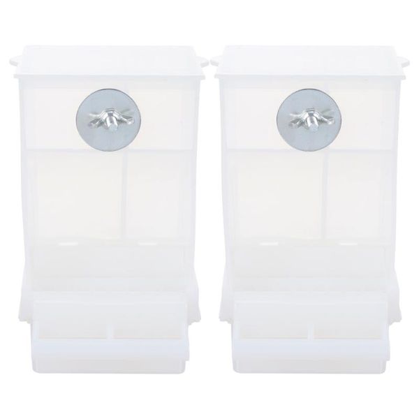 

other bird supplies 2pcs automatic feeder creative pet food container