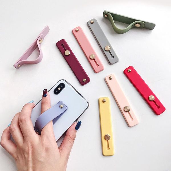 

cell phone mounts & holders ankndo mobile holder candy color finger with slider smartphone stand desk portable cellphone strip bracket