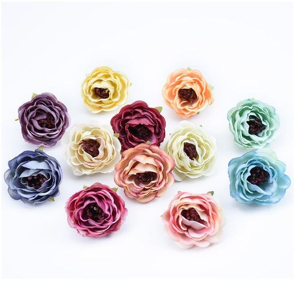 

silk roses bride flower wall fake plants christmas wreath wedding home decor diy a cap gifts candy box artificial jlltrj