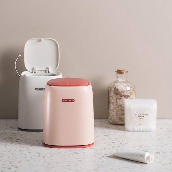 

waste bins home bin deskgarbage basket table trash can swing with lid creative office household mini car