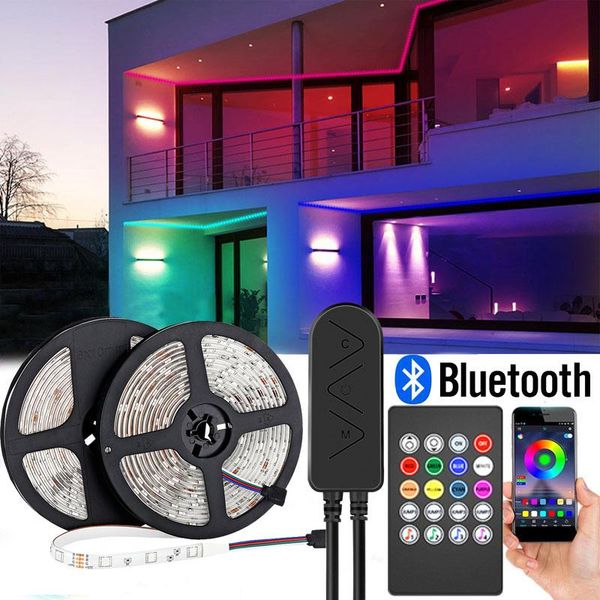 

32.8 feet led strip lights bluetooth rgb for room kitchen led strip lights color changing rope tape for bedroom party home