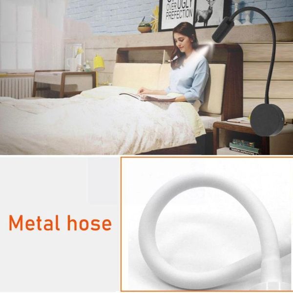 

wall lamp modern design 3w led reading flexible lighting night bedside arm stair light room aluminum k n4r2