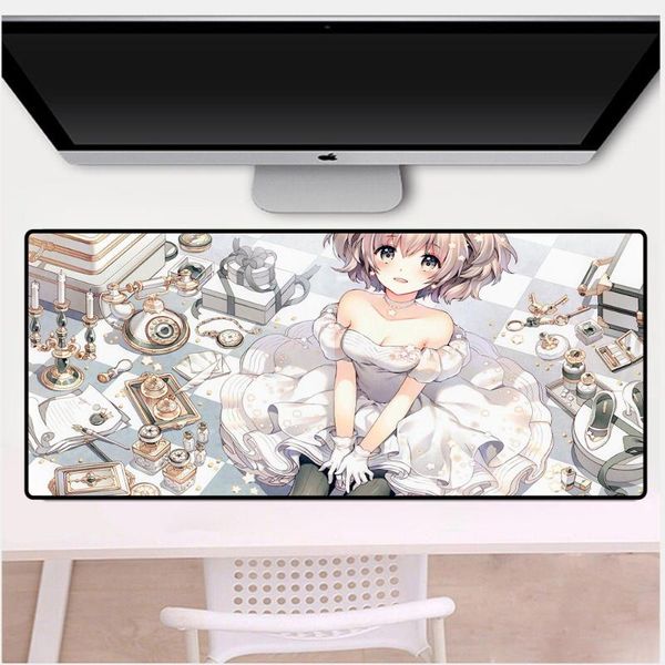 

mouse pads & wrist rests mairuige anime girl cartoon cute pad xxl large gamer deskdecoration keyboard kawaii mousepad gaming desk