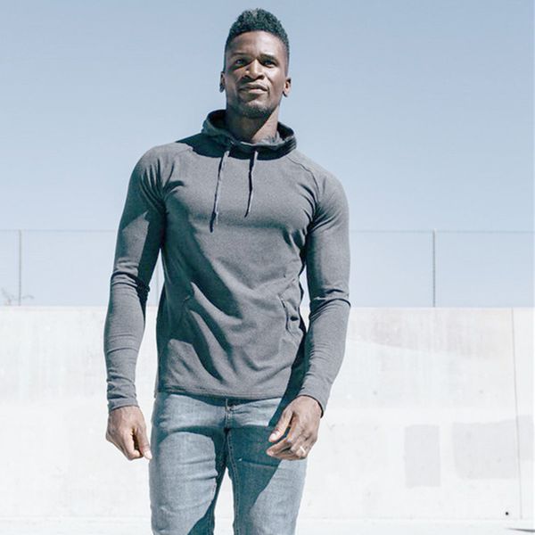 

autumn new hooded sweater sports and leisure cotton long-sleeved logo-kg-127, Black