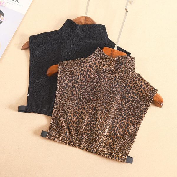 

bow ties womens turtleneck faux false blouse decor fake collar female shirt sweater detachable accessories, Black;gray