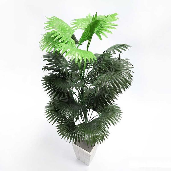 

90cm 39 heads large artificial plants tropical palm tree branch silk persian leaves fake coconut leaf for home office decoraion