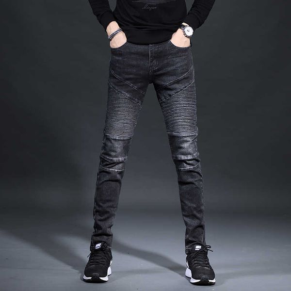 

men's jeans denim trousers with straight stretch 24wo, Blue