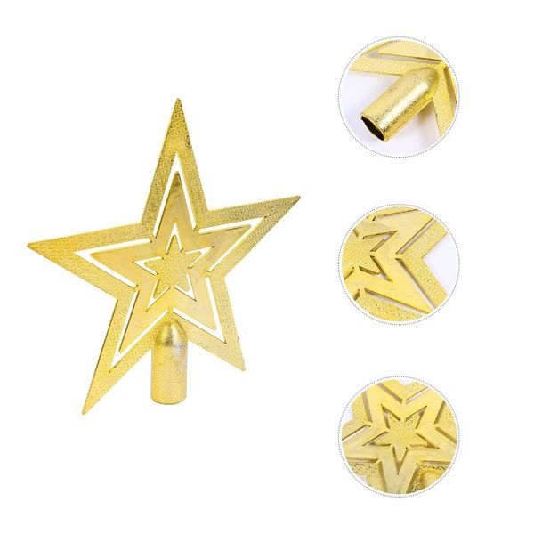 

christmas decorations 3pcs pentagram xmas tree stars pvc art ornament party props decor