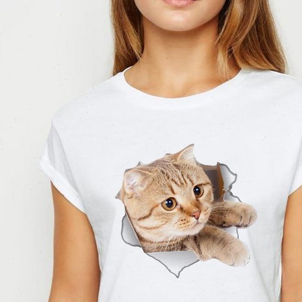

female hipster graphic cat print summer women tshirt oversize tee punk hip hop t shirt cool elegant casual doyronka xehckan, White