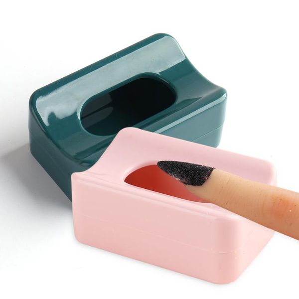 

nail art equipment powder collector recycling box container storage organizer case dust cleaning brush for manicure accessories tools tr1902, Silver