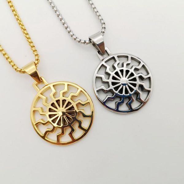 

pendant necklaces high polished gold/silver color 316l stainless steel necklace mens/womens trendy hip hop jewlery