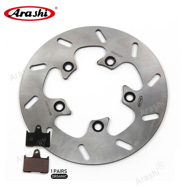 

arashi rear brake disc rotor and brake pads for suzuki gsxr600 / gsxr750 2004 - 2005 motorcycle cnc brake disk aluminum