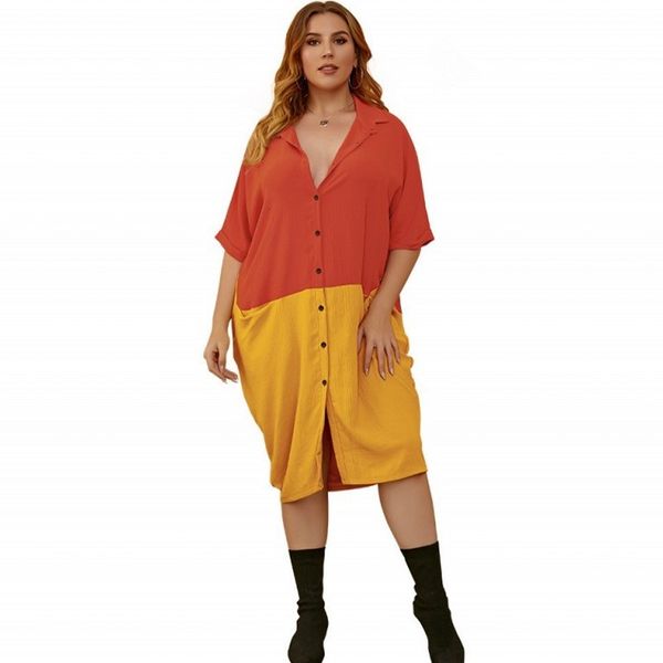 

dressed blouse with billboards for women's fashions carved neck half dress 2021 will see new casual style loose street in wx1p, Black;gray