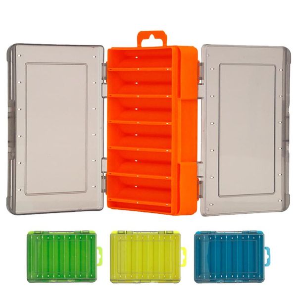 

fishing accessories double sided box 12 compartments lure hook plastic storage tackle